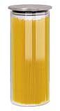 Produkt-Bild: VORRATSDOSE AUS BOROSILIKAT-GLAS MIT EDESTAHL + SILIKON LUFTDICHT MAXI
