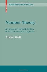 Number Theory: An approach through history from Hammurapi to Legendre (Modern Birkhäuser Classics)