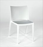 Euro Style 90034 Leslie Stacking Side Chair White 4 Pack