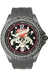 Ed Hardy Techno Black Dial Unisex watch #TE-BK