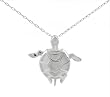 Sterling Silver Toggle Turtle Necklace