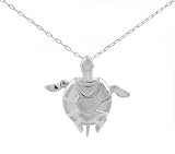 Sterling Silver Toggle Turtle Necklace