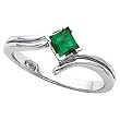 14K White Gold Tsavorite Ring