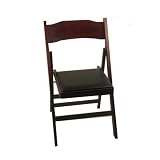 Alston 8004+(Frame Finish:Natural and Black) Solid Beech Wood Folding Chair Frame Finish: Natural an