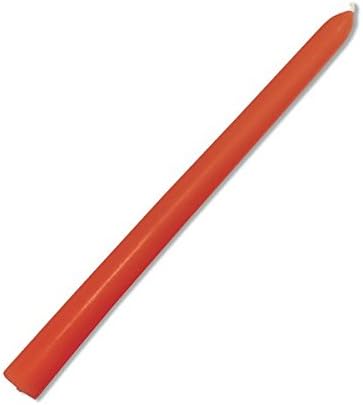 Set of Two Beeswax Taper Candles - Orange
