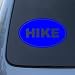 HIKE EURO OVAL - Hiking - Vinyl Car Decal Sticker #1715 | Vinyl Color: Blue