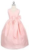 New Criss Cross Bow Pageant Dress (White, Ivory or Pink) 2 to 12 Girls ~ Wonderful for Flower Girls