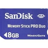 SanDisk 8GB Memory Stick PRO Duo Memory Card for Sony Cybershot DSCW120 DSC ....