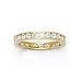 Jewelry : Solid 14K Yellow Gold Cubic Zirconia Eternity Toe Ring - Size 4