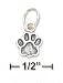 Sterling Silver Antiqued Small Paw-print Charm
