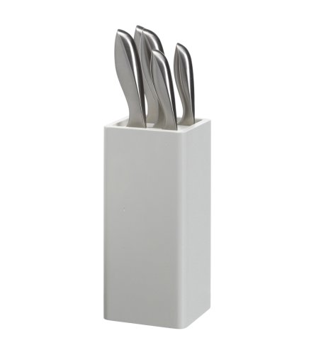 4 Piece Cream Knife Block