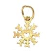 Snowflake Charm 14k Gold 11.5mm