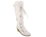 FUR TRIM WEDGE BOOT
