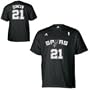 Adidas San Antonio Spurs Tim Duncan Game Time T-Shirt Large