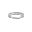 14K White Gold 1/2 ct. Princess and Baguette Cut Diamond Bridal Anniversary Band