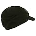 Cotton Elastic Newsboy Cap-Black (Size 7)