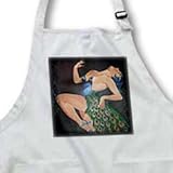 Woman Peacock Party - Waist Apron With Pockets