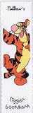 Tigger Counted Cross Stitch Bookmark Kit disney embroidery Tigger Counted Cross Stitch Bookmark Kit