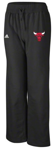 Chicago Bulls Women's Black Team Graphic Stretch Fleece Pant