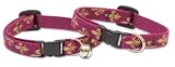 Lupine 1/2 Inch Cat Safety Collar-Royal Gold Pattern - WITH BELL