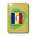 777images Flags and Maps - Map and Flag of Andorra with Principality of Andorra printed in English and Catalan - Light Switch Covers - single toggle switch