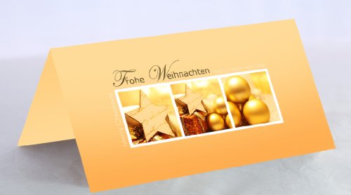 10 Weihnachtskarten 10x20 cm inkl.