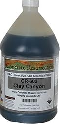 Reactive Acid Chemcial (RAC) Concrete Stain - Clay Canyon