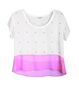 Two Tone Studded Top
