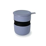 Curve Asian Style Tea Cup w/ Infuser & Lid - Lavender