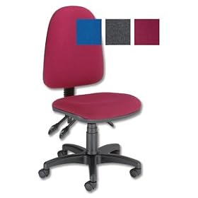 Trexus Office Operator Chair Asynchronous High Back H510mm W465xD450xH425-540mm Burgundy