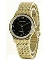 Men's Pierre Cardin 8-Diamond Accented Dial Weave Bracelet Watch - Black