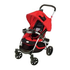 Contours Lite Stroller Plus with iPod DOK - Ruby