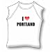 I Love Portland Jr. Miss Cap Sleeve