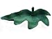 ArtisanStreet's Hand Modeled Ceramic Dish. Created from Impression of Angelwing Begonia Leaf.