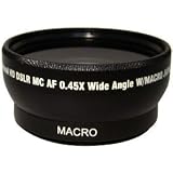 Zeikos ZE-WA52B 52mm 0.45X Wide Angle Lens for Camcorders and Digital Cameras (Black)