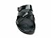 Scandro Men's 52678-Black Slip On Strap Leather Sandal