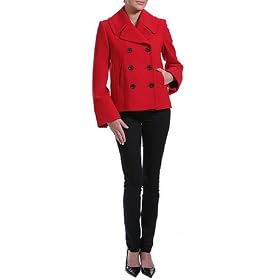 Hilary Radley Double Breasted Wool Coat, 4, Black by Hilary Radley