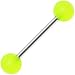Neon Green GLOW in the DARK Barbell Tongue Ring