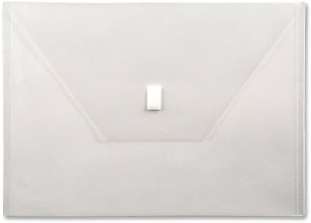 Wholesale CASE of 25 - Lion Hook and Loop Closure Poly Envelopes-Poly Envelope,Hook and Loop Closure,13"x9-3/8", Clear
