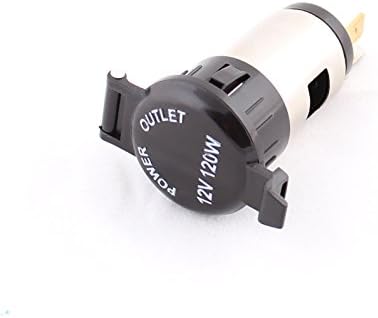 PWOW® 12V 120W Waterproof Cigarette Lighter Power Outlet Plug Socket for Car Motorbike Motorcycle Boat Tractor, Power Supply for Vehicle, GPS, Mobile Phone, Camera