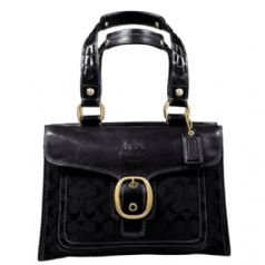 Coach Large Signature Bleecker Shopper Bag Tote 11435 Black
