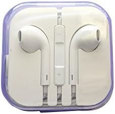 EarPods Headphone for Iphone 5g 5s Ipod. Voice Adjustable, Microphone, High Quality, High Frequency. Built-in Button to Click to Switch From Music Listening to Phone Call Answering and Stopping. Earphone, Earpods, Earbuds. (WHITE)