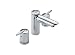 Delta 3585 Grail Widespread Double-Handle Lavatory Faucet, Chrome
