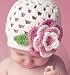 Children's Crochet Flower Hat (3- 12 Months +, Riley Hat)