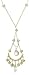 14k Yellow Gold Prehnite and Peridot Drop Necklace