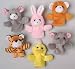 12pc Plush 3.5 Animal Finger Puppets