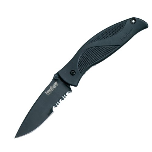 Kershaw (KER1550ST) Ken Onion Serrated Edge Blackout Knife On Sale