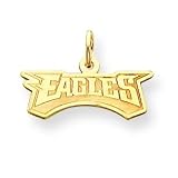14K Philladelphia Eagles Med Team Name Charm