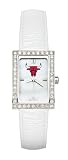 Chicago Bulls Ladies Allure Watch White Leather Strap
