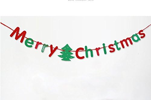 Keabby 3M Merry Christmas Cardboard Hanging Ornaments Christmas Tree Garland Decor (Merry Christmas)